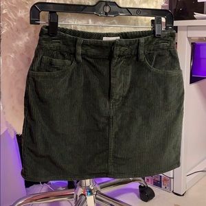 Aritzia Sage Corduroy Mini Skirt